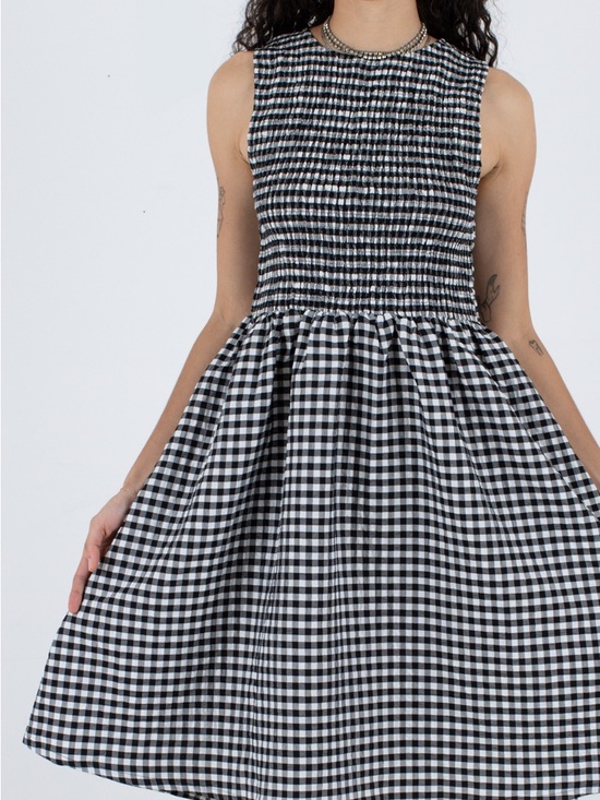 Wray Dresses & Skirts - Black and White Gingham Sleeveless Women’s Dress